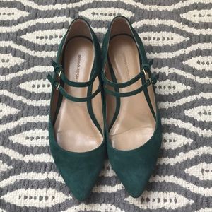 Banana Republic 8.5 Green Suede Flats